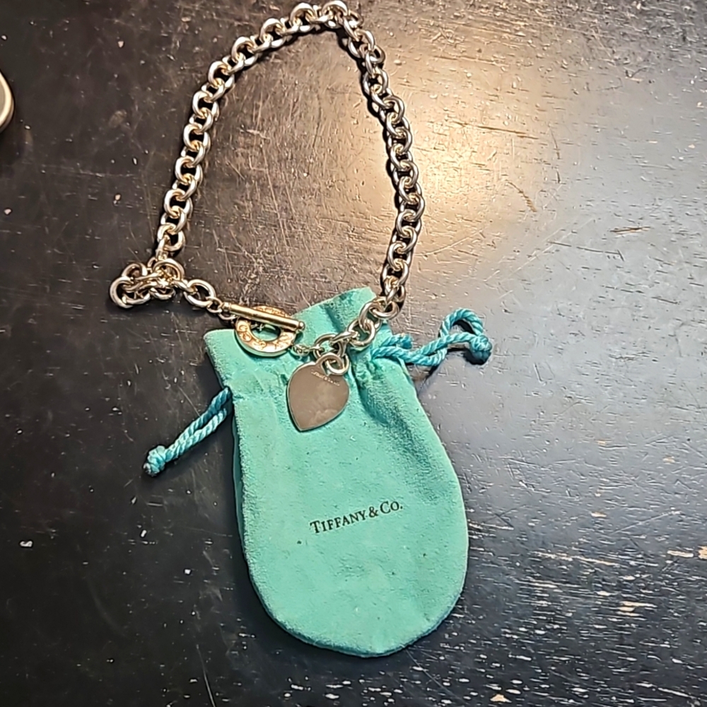 Tiffany & Co Silver Heart Tag Necklace